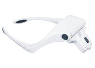 Les accessoires en plastique blancs LED de tatouage allume des lunettes de rapport optique d'oeil de bandeau